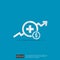 expensive health medicine cost concept. healthcare spending or expenses. Flat design vector illustration