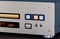 Expensive Stereo CD Player with Golden Front Panel Plays Music on Compact Disk