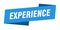 experience banner template. experience ribbon label.