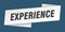 experience banner template. experience ribbon label.