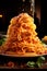 Experience Culinary Bliss with Juicy and Crunchy Spaghetti, Healthy Meal that Radiates Balanced Nutrition. AI Generated