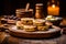 Experience the delightful taste of Welsh cake, expertly served on a wooden table.