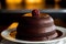 Experience the Irresistible Temptation of a Chocolate Lava Cake.AI Generated