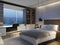 Experience Modern Luxury: Enchanting Technology Bedroom of Condominium Artwork Available