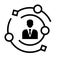 Experience outline vector icon. customer illustration sign. appreciation symbol. happy logo.