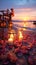 Experience pure romance by the sea candles, flowers, sunset, and love filled moments