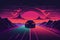 Experience the Retro Vibes Car Driving at Night.