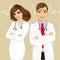 Experienced male and female doctors