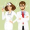 Experienced male and female doctors