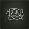 Experiences asleep chalk icon