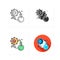 Experiment icons set