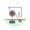 Experiment, Physics, Education, Experiment Physics Abstract Flat Color Icon Template