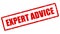 Expert advice vector stamp