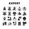 Expert Human Skills Collection Icons Set Vector