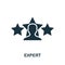 Expert icon. Simple element from consulting collection. Filled Expert icon for templates, infographics and more