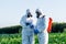 Expertise protective laptop farmer online chemical mask farm field harvest