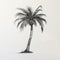 Expertly Crafted Photorealistic Drawing Of A Palm Tree