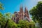 Expiatory Temple of the Holy Family. View of the Sagrada Familia Catholic church. Barcelona. Spain