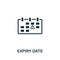 Expiry Date icon. Simple element from intellectual property collection. Filled Expiry Date icon for templates