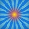 Explode Flash, Cartoon Explosion, Space Burst Effect, Comic Bomb, Star Explosion on Blue Backgground