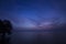 Exploded view of Twilight blue nightfall - Cambodia, Asia