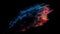 Exploding star creates vibrant multi colored nebula in deep space generated by AI