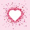 Exploding valentine greeting card background