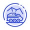 Exploration, Planet, Rover, Surface, Transport Blue Dotted Line Line Icon