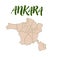 Explore Ankara Province\\\'s Regions with a Detailed Vector Map