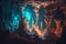 Explore a Cinematic Cave: Glowing Stalactites and Unreal Details in Ultra-Wide Angle Bokeh