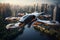 Explore a city where air taxis of various