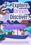 Explore, dream and discover brochure template