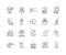 Explore line icons, signs, vector set, outline illustration concept