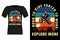 Explore More With Motocross Vintage Retro T-Shirt Design