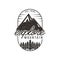 Explore mountain vintage logo design