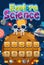 Explore science logo with planets in space game background scene