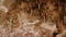 Explore underground cave, vibrant stalagmites, underground geology focus. Unique scenery, stalagmites, ancient limestone
