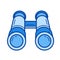 Explorer binocular line icon.