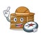 Explorer crate mascot cartoon style