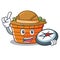Explorer fruit basket character cartoon