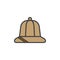 Explorer hat filled outline icon