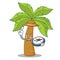 Explorer palm tree character cartoon