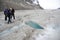 Explorers at Athabasca Glacier