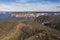 The Explorers Range in The Blue Mountains in Australia