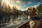 Exploring Nature\\\'s Tranquility: A Canine Adventure on a Boat in