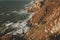 Exploring Portugal. Cabo da Roca ocean and mountains view