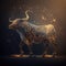 Exploring the Symbolism of the Astrological Taurus with a Striking Bull, Generative AI