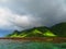 Exploring tropical island of tahiti