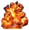 Explosion fireball isolated fire