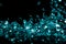 Explosion metallic blue glitter sequin sparkle. Blue Glitter sequin spark blink celebrate, blur foil explode in air, fly throw